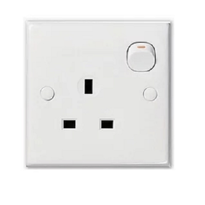 Schneider 13A Single Switched Socket – E30 Series