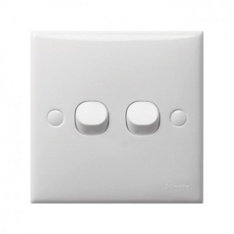 Schneider 2 Gang 2 Way Switch – E30 Series