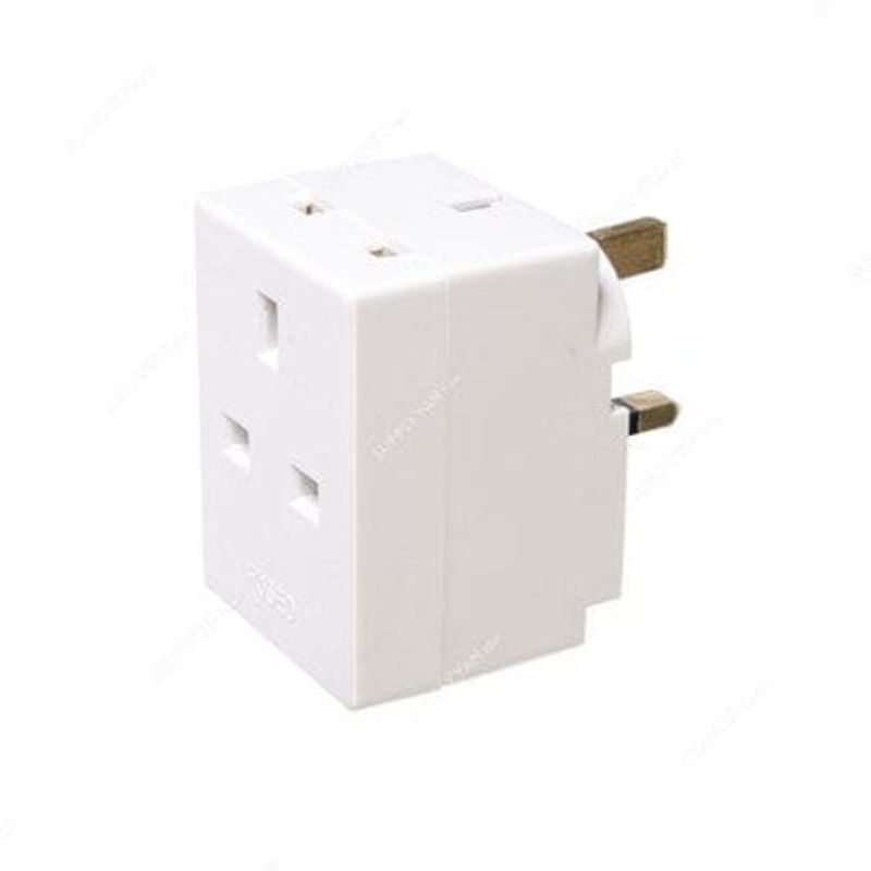 Volex 13A 3-Way Multi Socket Plug Adapter