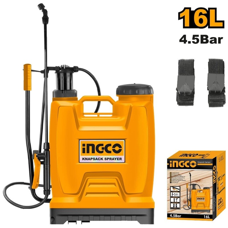 Ingco 16L Manual Knapsack Sprayer with Adjustable Nozzle – HSPP41602