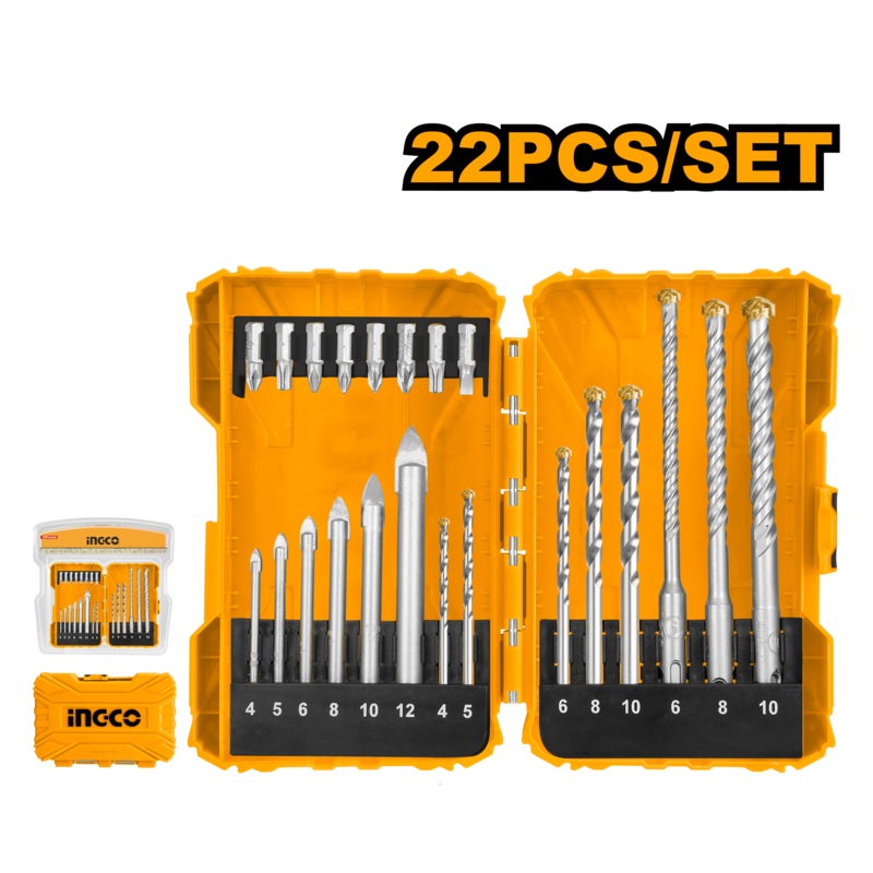 Ingco 22-Piece Drill Bits and Screwdriver Bits Set  AKDL12201
