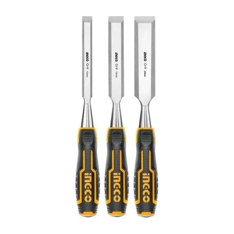 Ingco 3-Piece Wood Chisel Set with CR-V Steel Blades  HKTWCS301