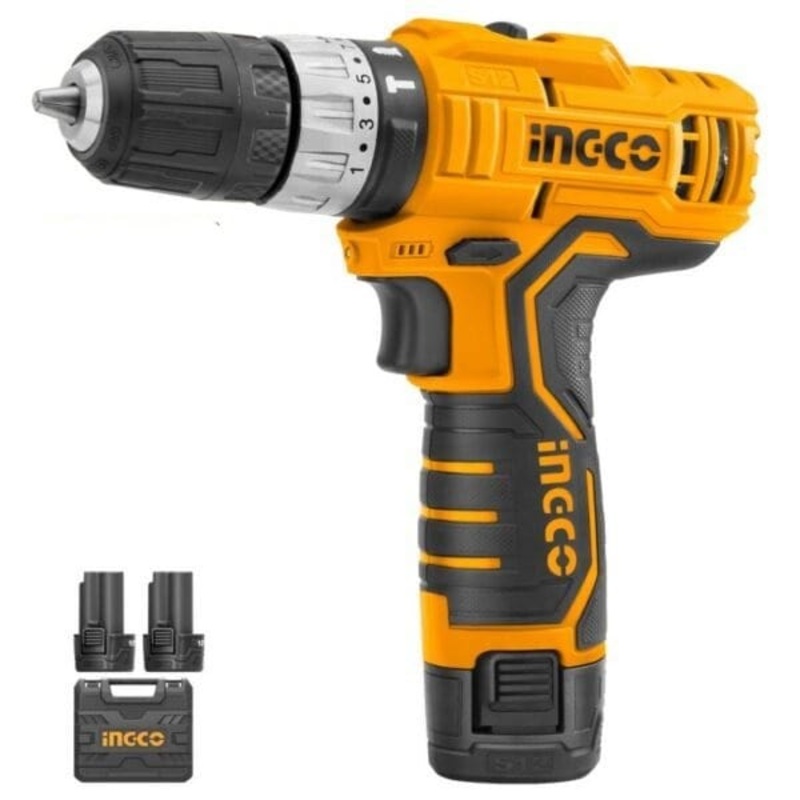 Ingco Lithium-Ion Cordless Hammer Impact Drill 12V – CIDLI12328