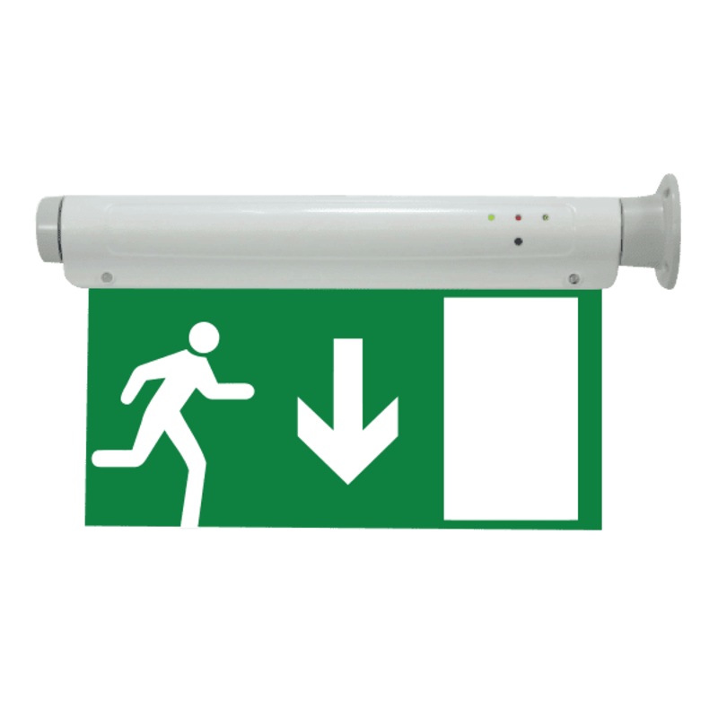 RR 5 Pieces Super Bright LED Emergency Running Arrow Down Exit Sign – RR-2912EXRADN