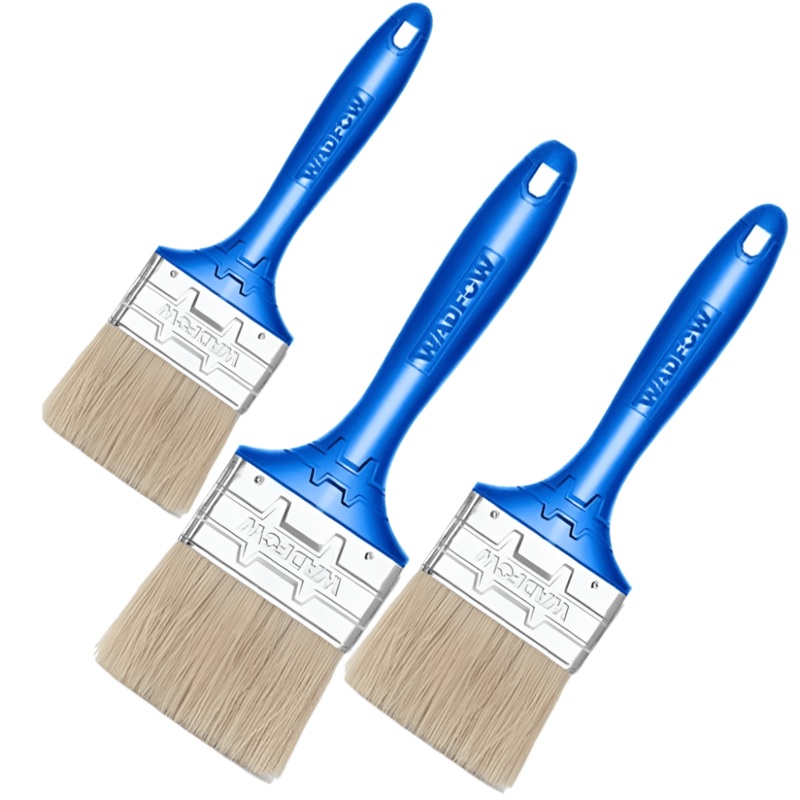 Wadfow 3 Pieces Paint Brush for Oil Based Paint with Plastic Handle – WPB1932