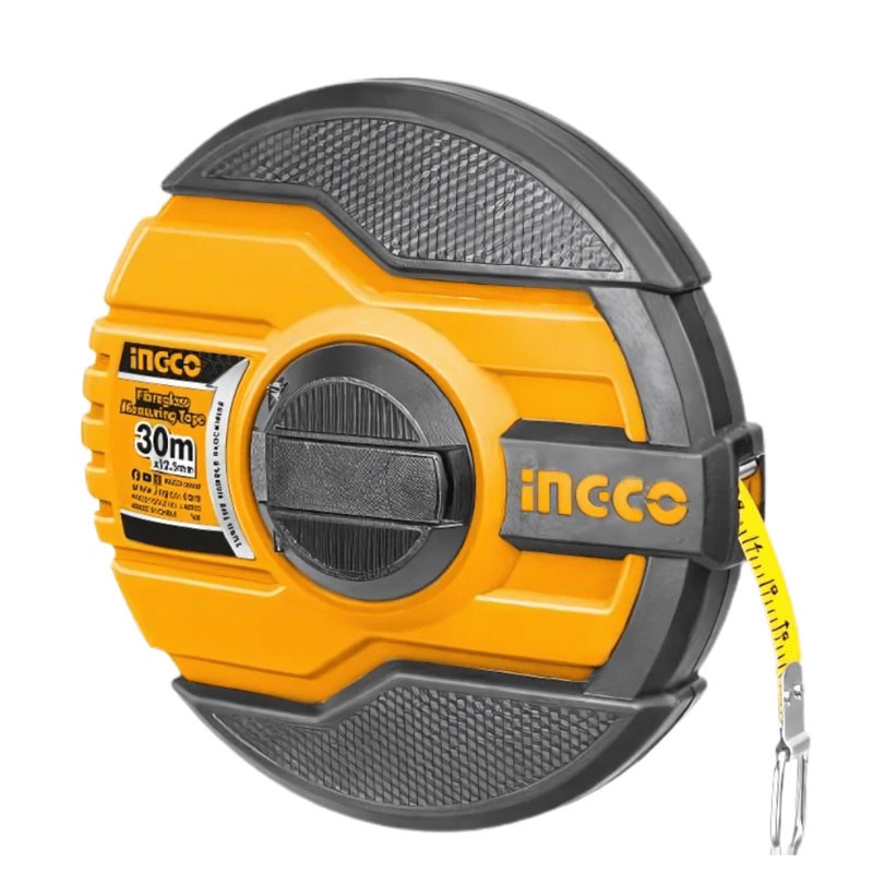 Ingco Fiberglass Measuring Tape 30m x 12.5mm – HFMT8330