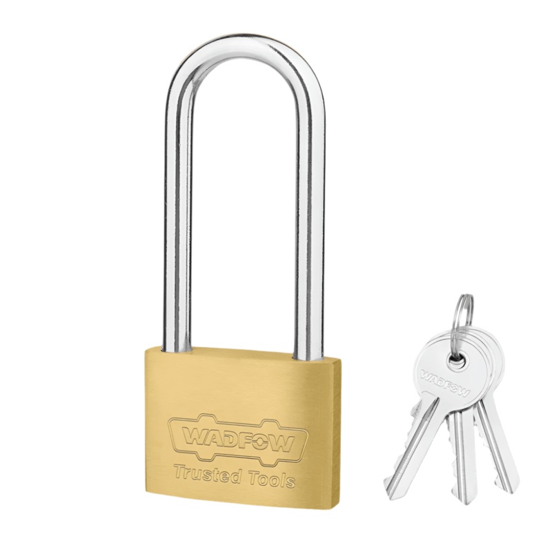 Wadfow 50mm Long Shackle Brass Padlock – WPD2450