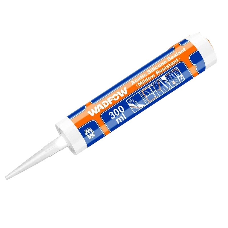 Wadfow Mildew Resistant Acetic Silicone Sealant – White & Transparent