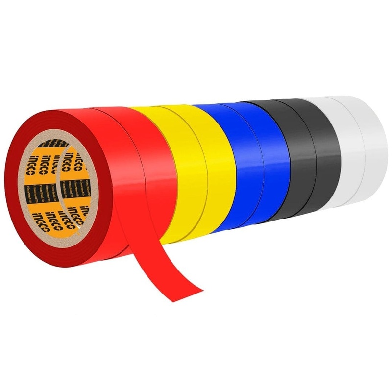 Ingco 10-Piece Multicolor PVC Insulating Tape  HPET1013