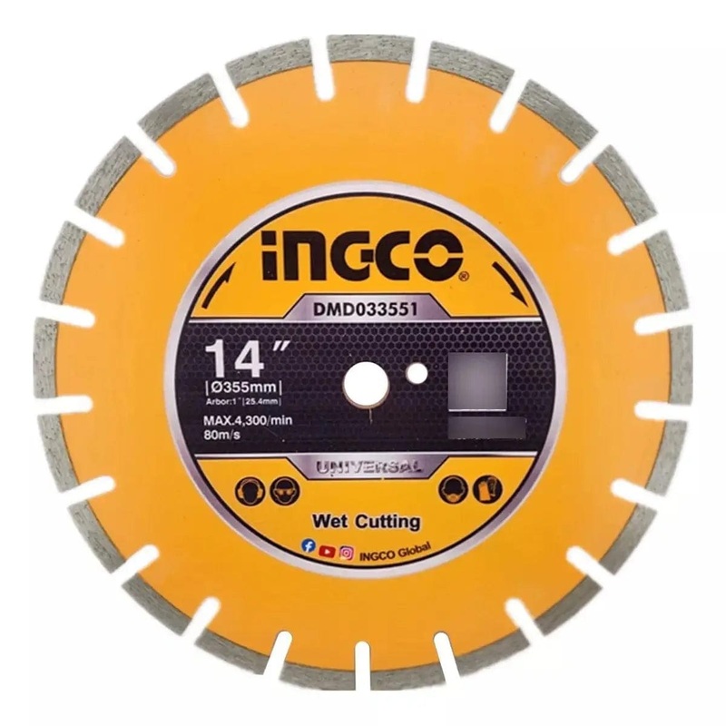 Ingco 14 Diamond Cutting Disc for Asphalt & Concrete  DMD033551