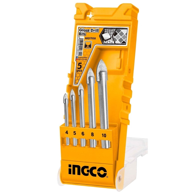 Ingco 5 Pieces Glass Drill Bit Set – AKD7058