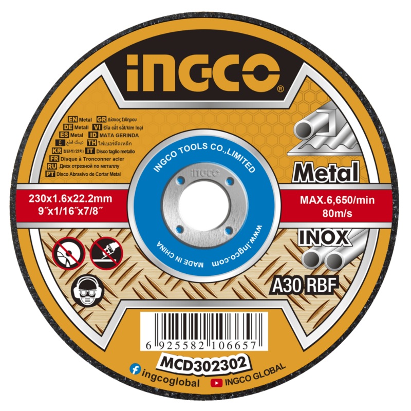 Ingco Abrasive Metal Cutting Disc – MCD302302