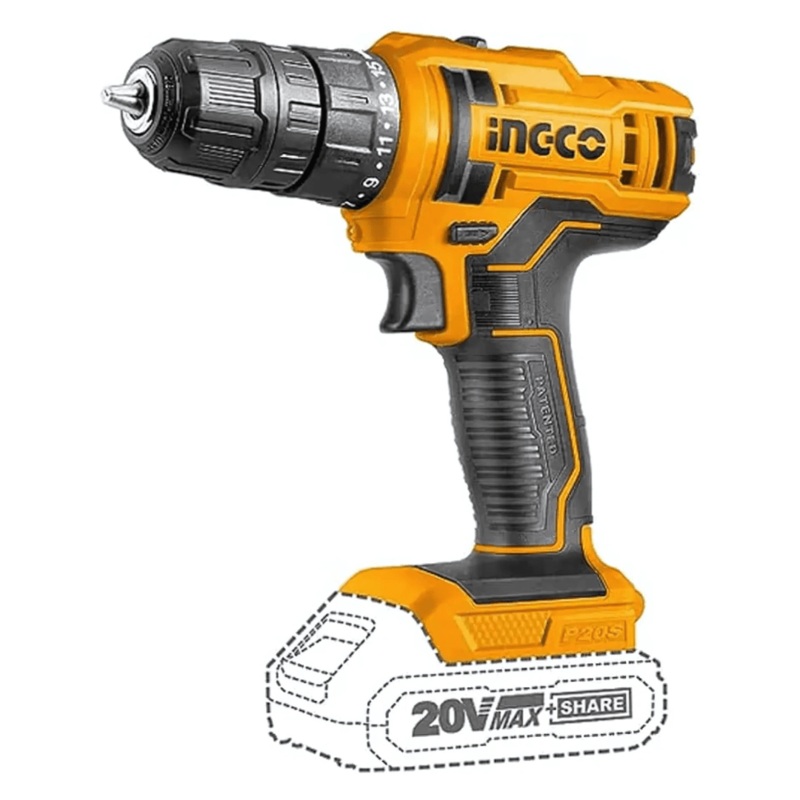 Ingco Lithium-Ion Cordless Drill 20V – CDLI200515