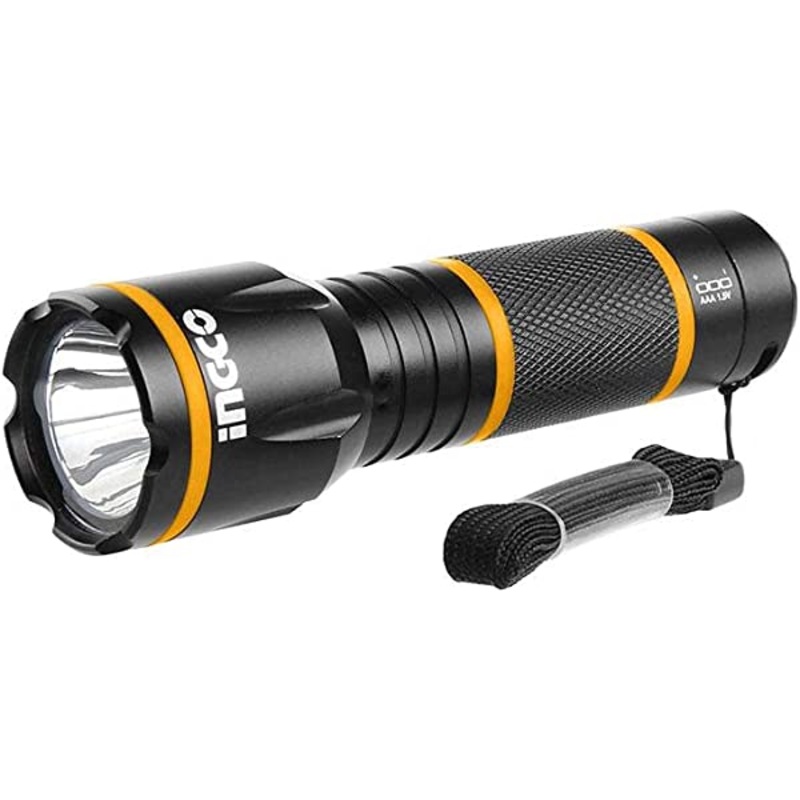 Ingco Waterproof LED Flashlight 250 Lumens – HFL013AAA58