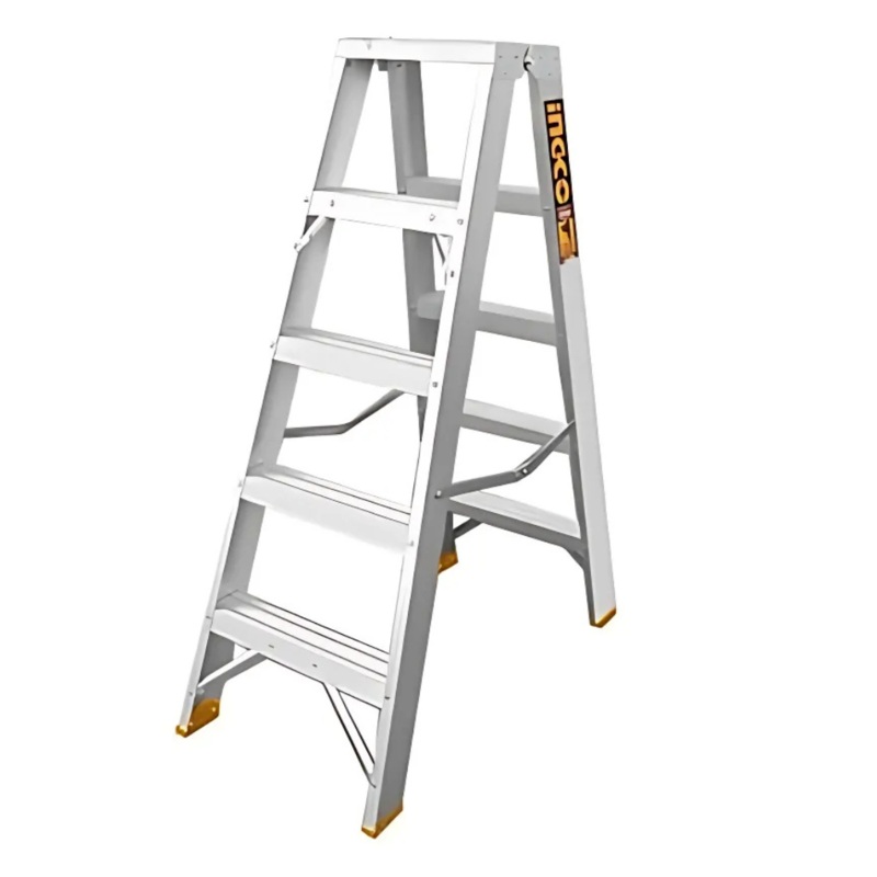Ingco Aluminum Double-Sided Ladder 2×5 Steps  HLAD01051