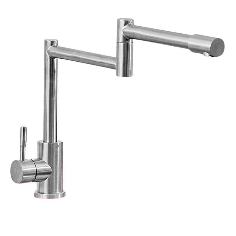 MaxTen Stainless Steel Satin Adjustable Folding Kitchen Sink Faucet Tap – SK30-226