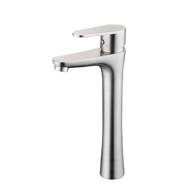 MaxTen Tall Bathroom Stainless Steel Hot & Cold Basin Faucet Mixer – S20-111H & S20-111HBL