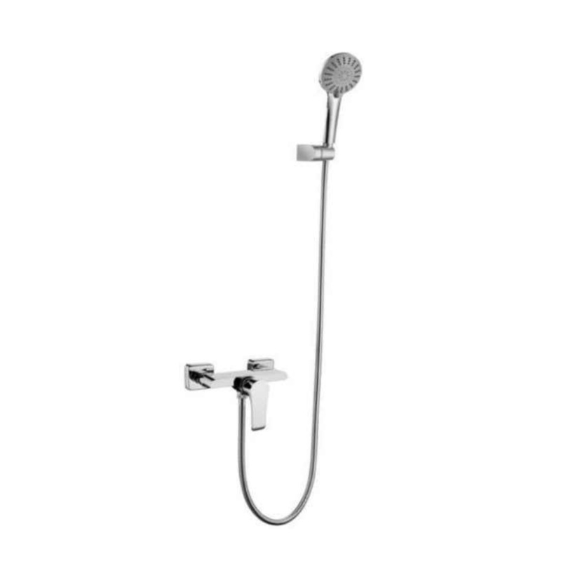 MaxTen Wall-Mount Stainless Steel Shower Only Satin Nickel Hot & Cold Mixer Faucet – H03004C-1