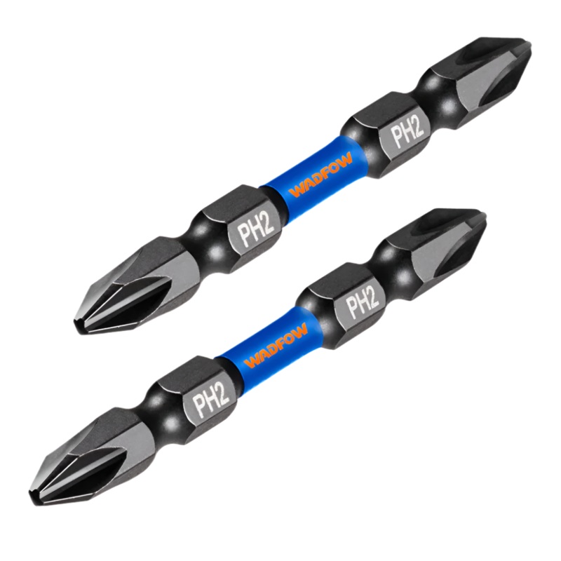 Wadfow PH2+PH2 65mm Impact Screwdriver Bit Set – WSV3K62