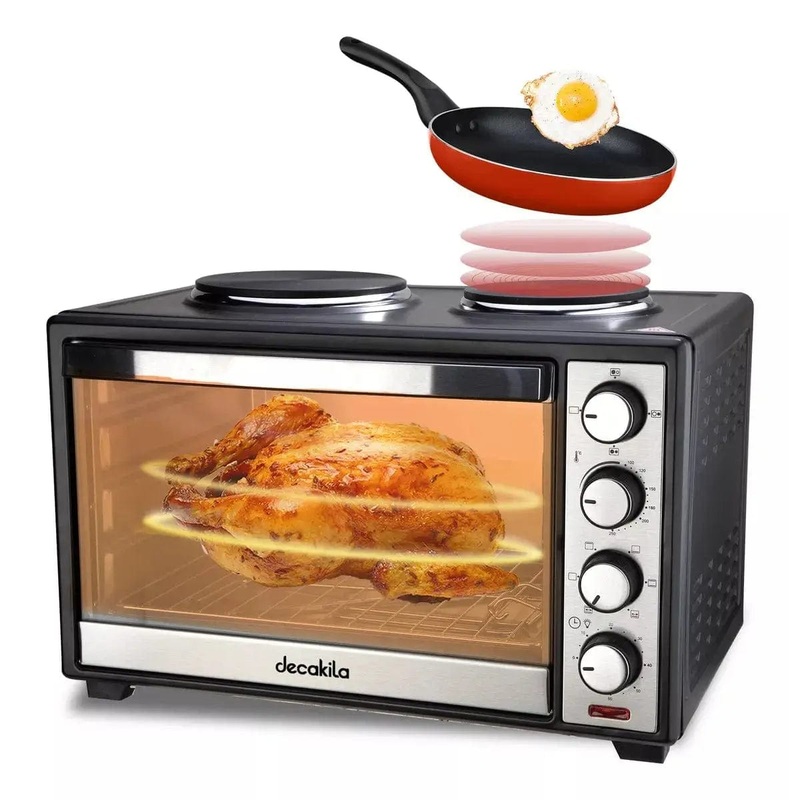 Decakila 38L Toaster Oven With Two Top Electric Stoves 1600W – KEEV017B