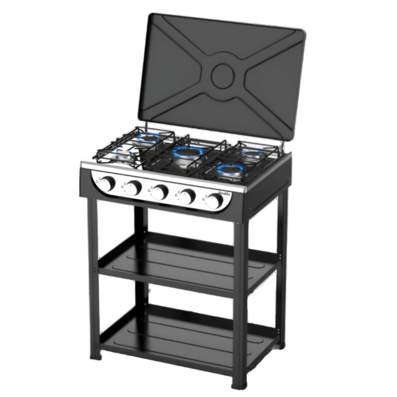 Decakila Five Burner Gas Stove With Shelf – KMGS019B
