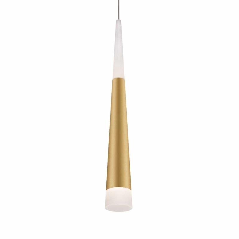Gold Single Head Cone Tube Pendant Ceiling Light 5W 4000K – A34