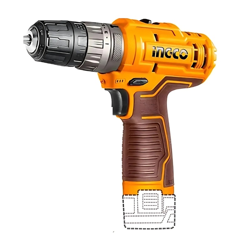 Ingco 12V Lithium-Ion Cordless Hammer Impact Drill with LED Light  CIDLI12202