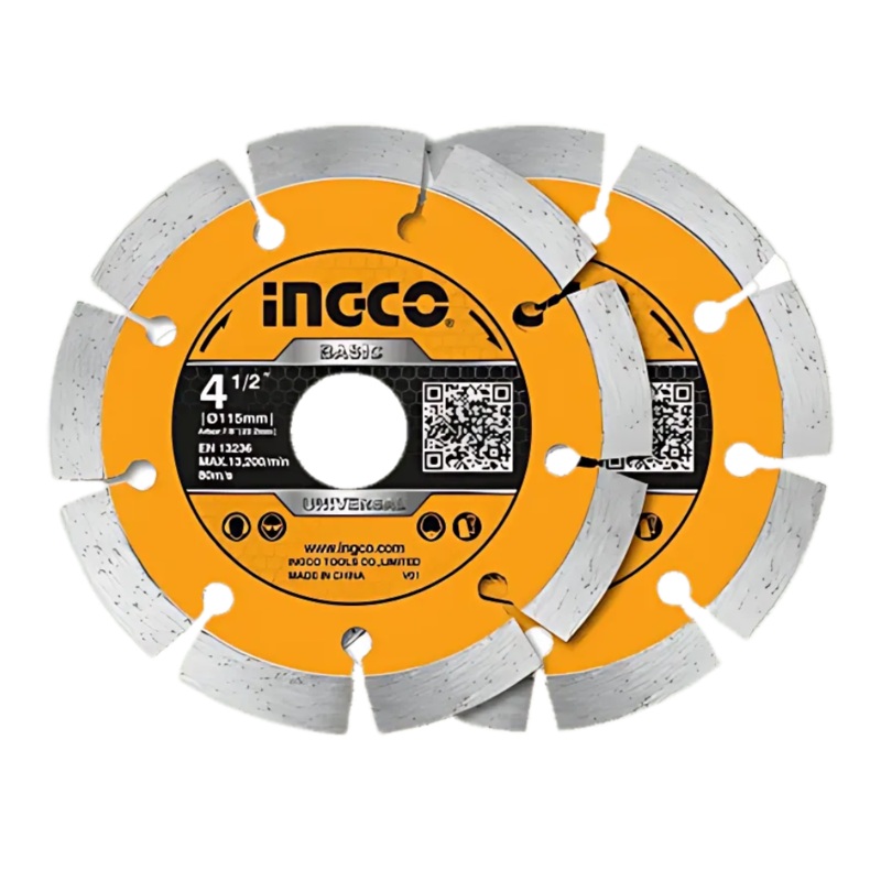 Ingco 2-Piece 4.5 Wet & Dry Diamond Disc  DMD0111523