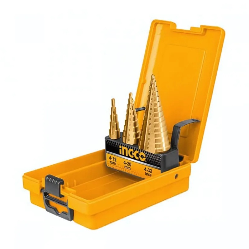 Ingco 3-Piece HSS Step Drill Bit Set  AKSDS0301