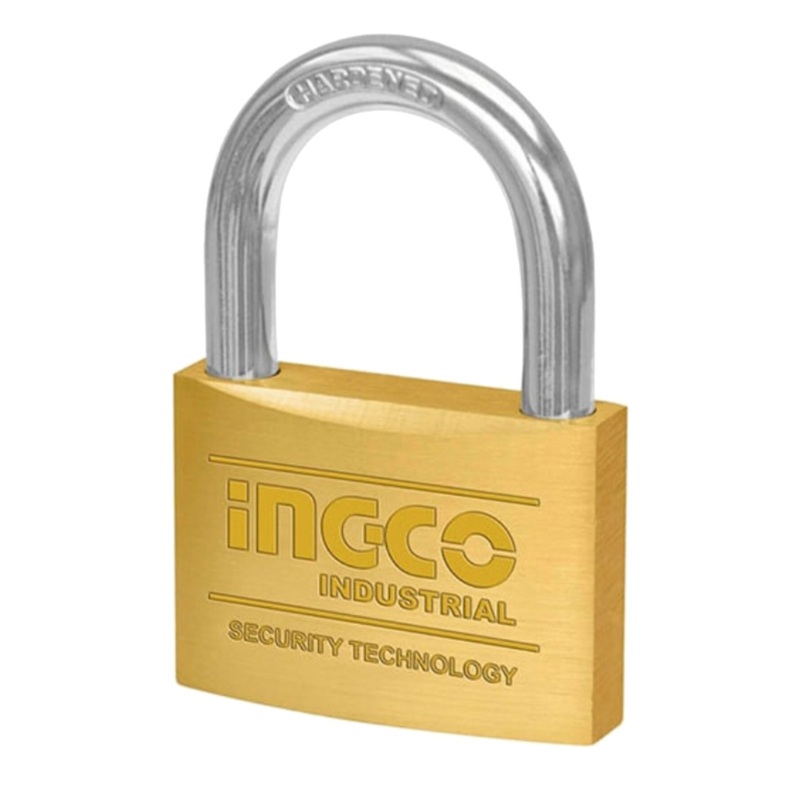 Ingco 4-Piece 40mm Brass Padlock Set with Solid Brass Cylinder  DBPLK4402
