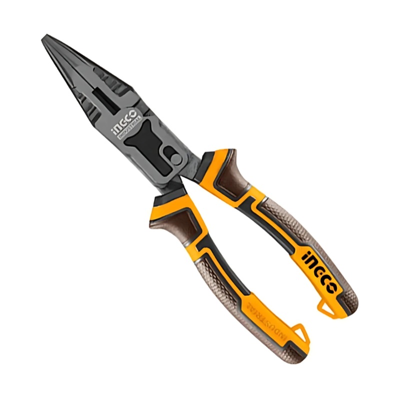 Ingco 8.5 Compound Action Long Nose Plier with Spanner Function  HCLNP58200