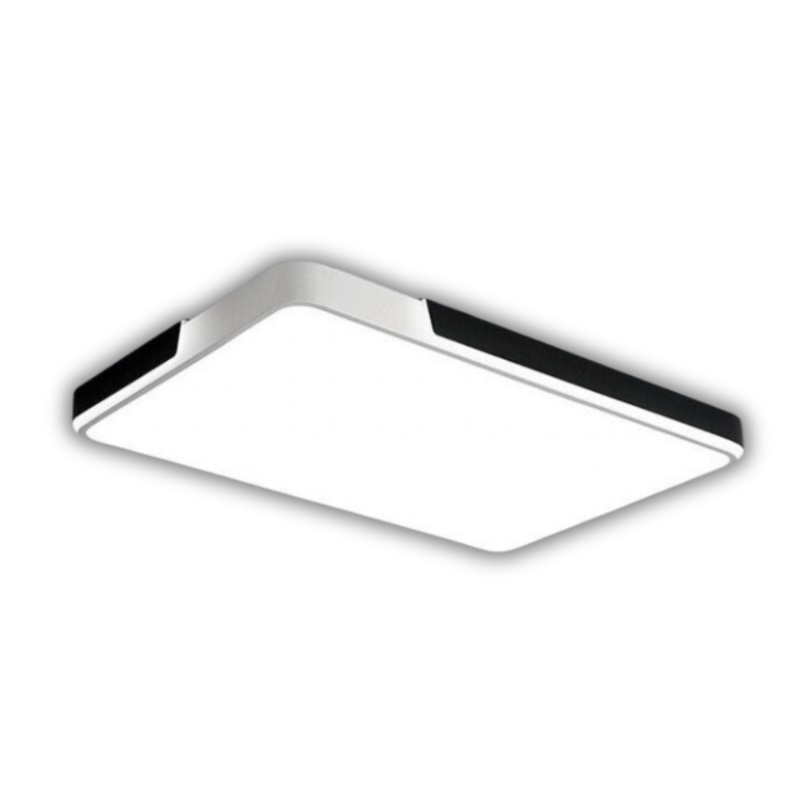 Modern LED Rectangular Black & White Flush Mount Ceiling Light 90x60cm – WX-C18
