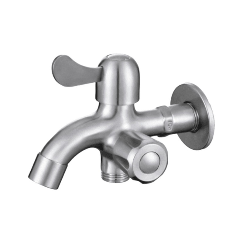 Brass Wall-Mounted 2-Way Bibcock Tap – CS 36