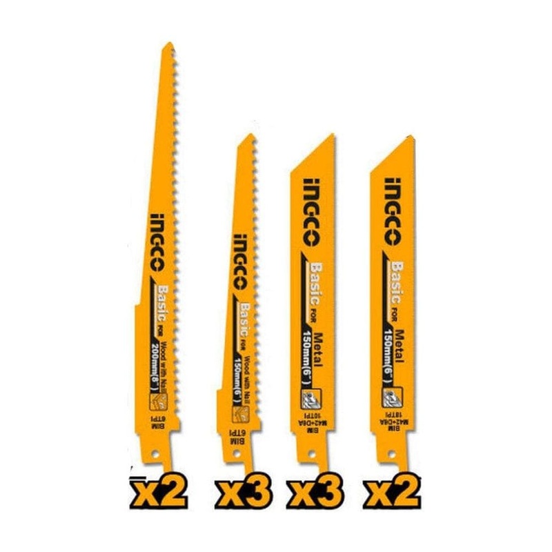Ingco 10-Piece Reciprocating Saw Blade Set  RSB1001