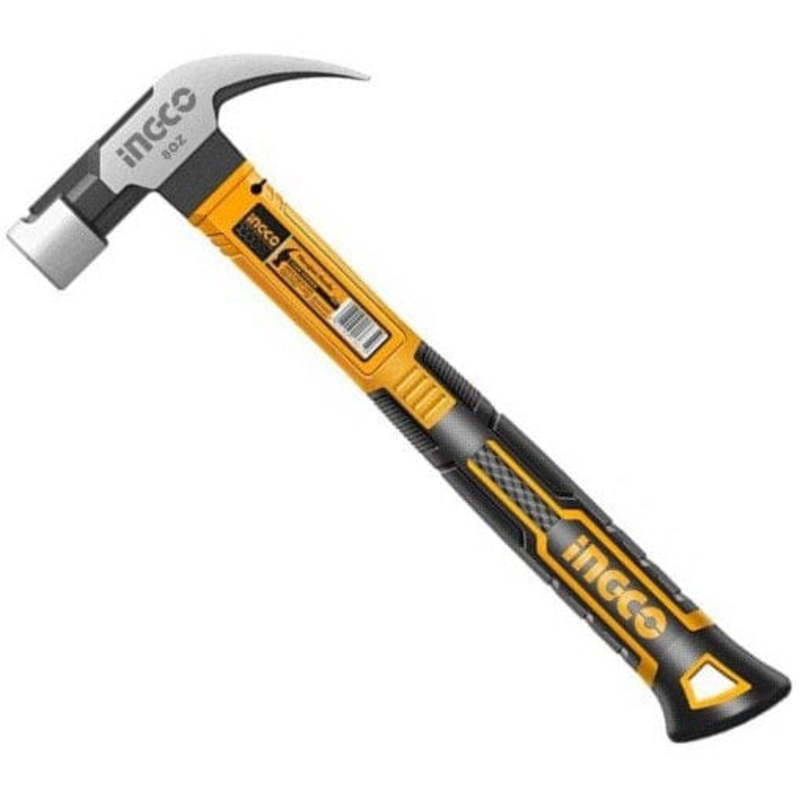 Ingco Claw Hammer 560g with Fiberglass Handle – HCH81020