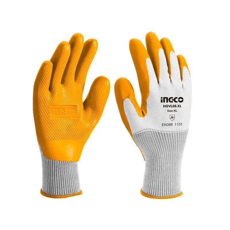 Ingco Industrial Latex Gloves – HGVL08-XL
