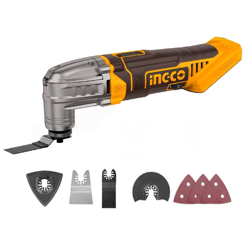 Ingco Lithium-Ion Cordless 20V Multi-Tool with 2.0Ah Battery & Charger  CMLI20228