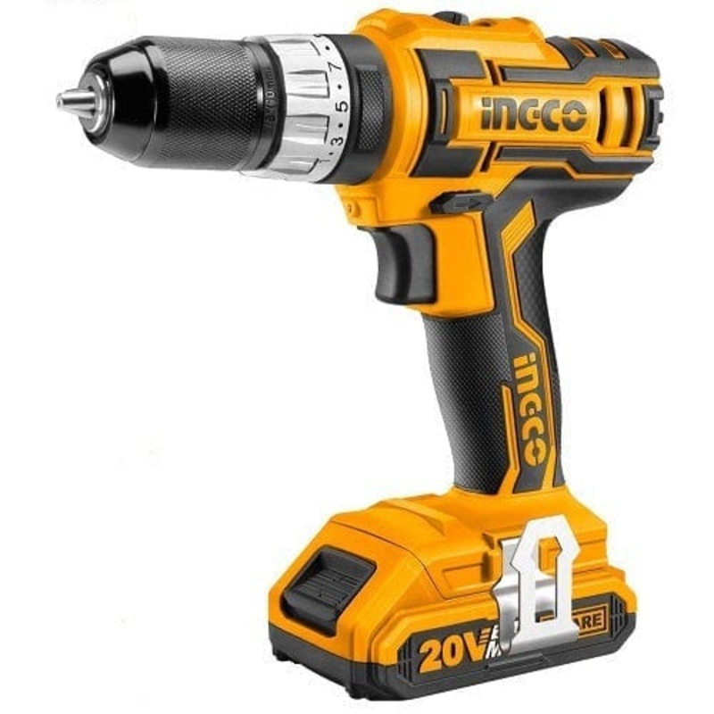 Ingco Lithium-Ion Cordless Hammer Impact Drill 20V – CIDLI201455