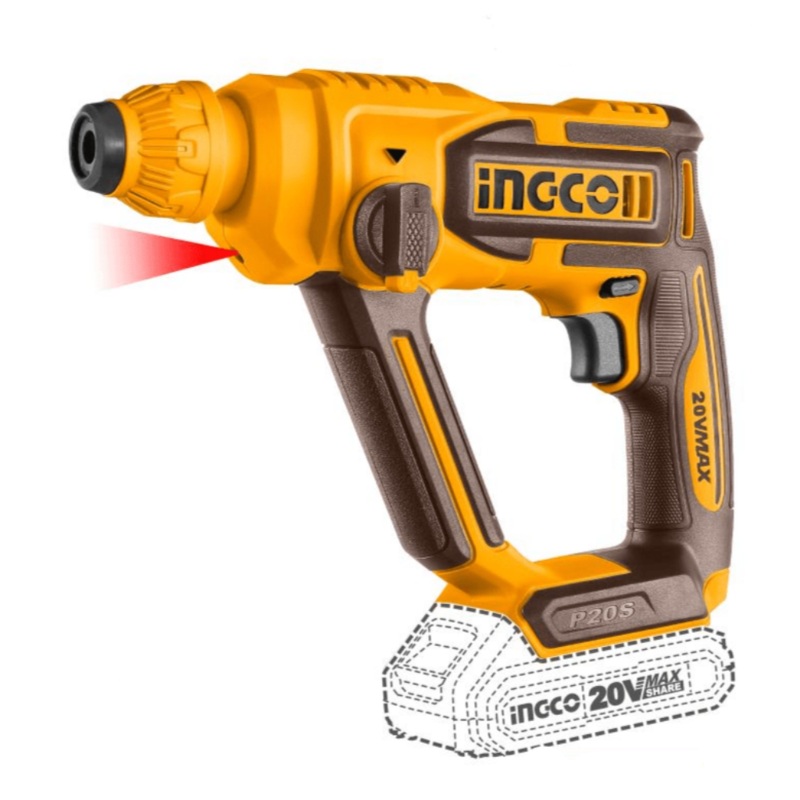 Ingco Lithium-Ion Rotary Hammer 16mm with SDS Plus Chuck  CRHLI20168