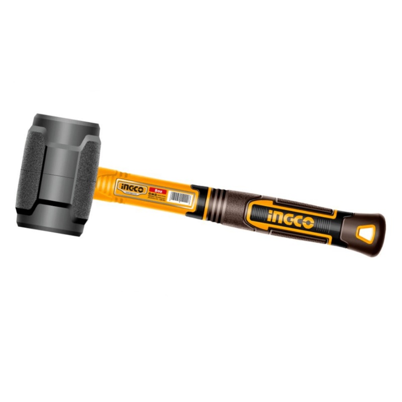Ingco Rubber Hammer 220g with Fiberglass Handle – HRUH8808