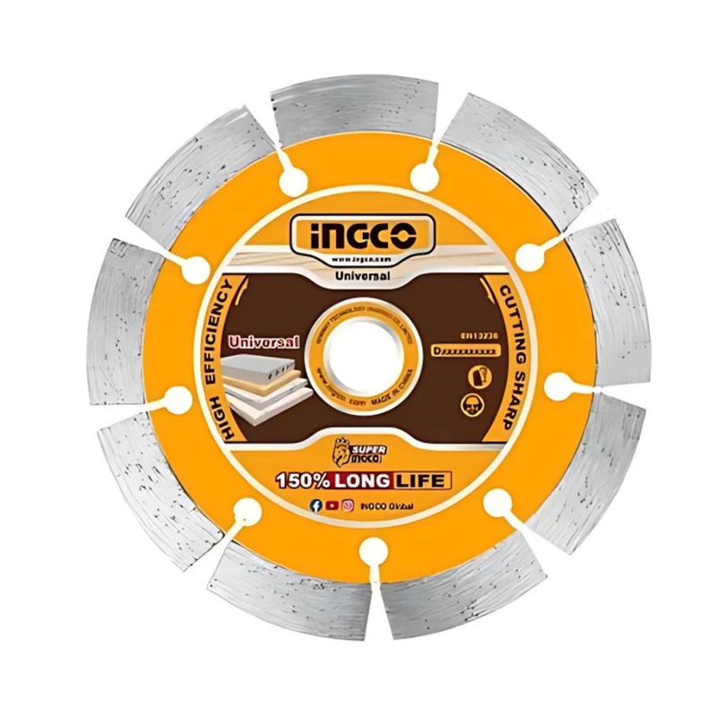 Ingco Wet & Dry Diamond Disc 4.5 to 9 with 12mm Blade Width  DMD0-Series