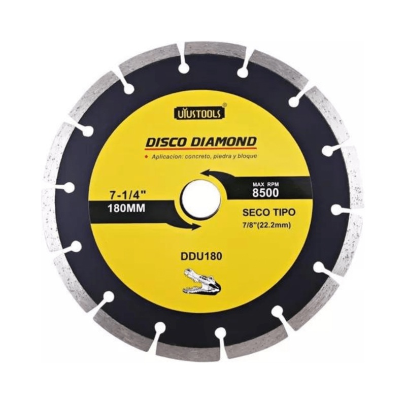 Uyustools Dry Diamond Cutting Blade Disc 180mm – DDU180