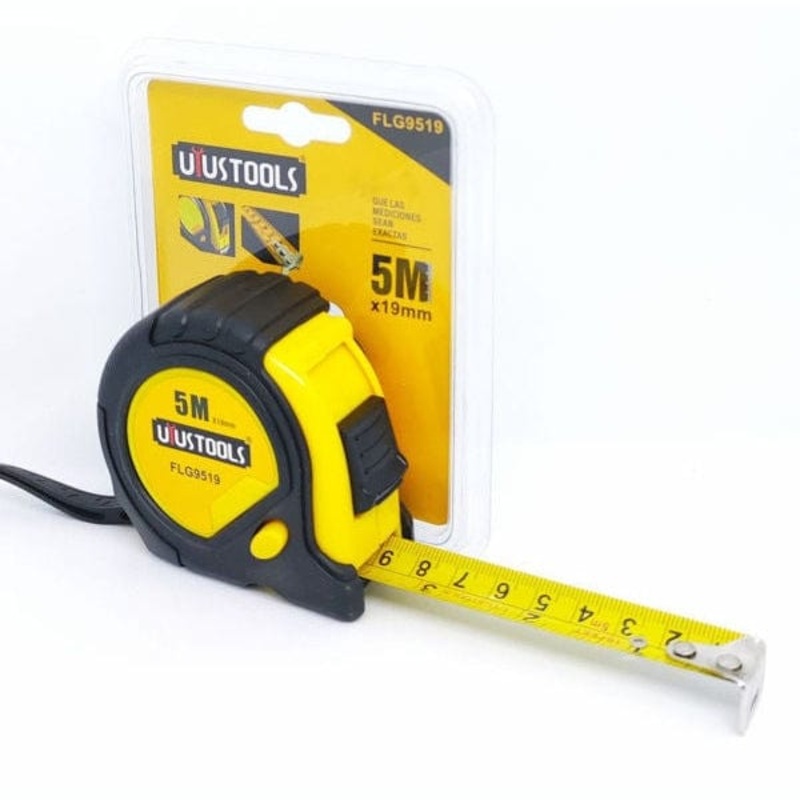 Uyustools Metric & Inch Rubber Coated Tape Measure 5m x 19mm – FLG9519