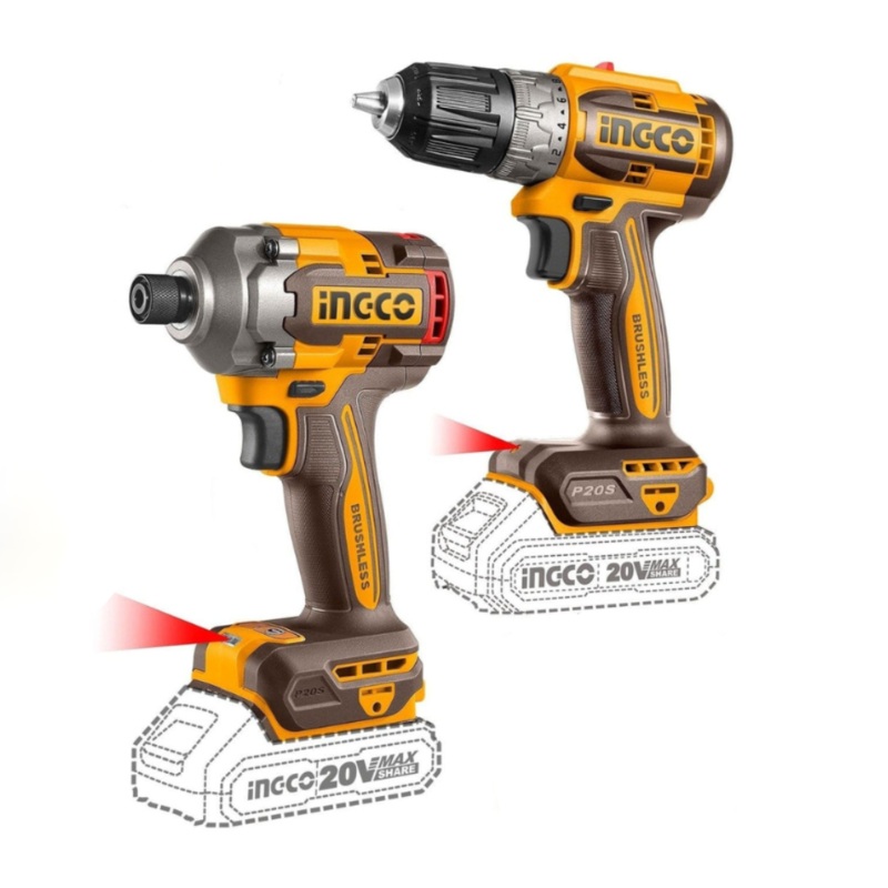 Ingco Lithium-Ion Cordless Drill & Impact Driver – CKLI20272