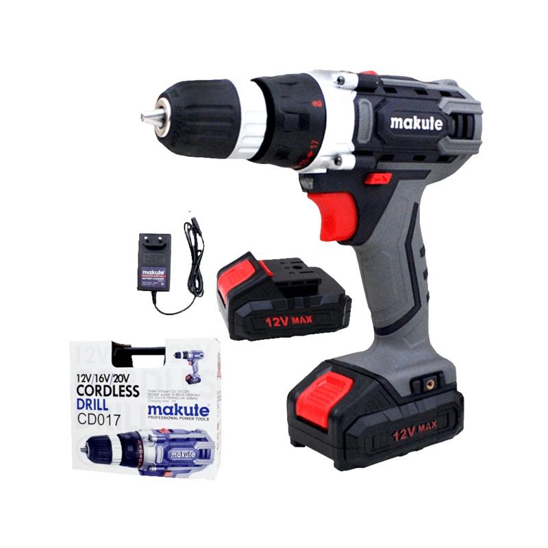 Makute Lithium-Ion Cordless Drill with Two 20V Batteries & Charger – CD017