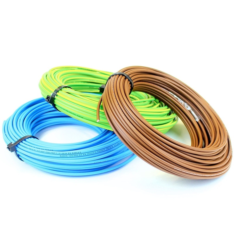 Britain-Made Conduit Electrical Cable – 1.5mm, 2.5mm, 4.0mm, 6.0mm, 10.0mm & 16.0mm