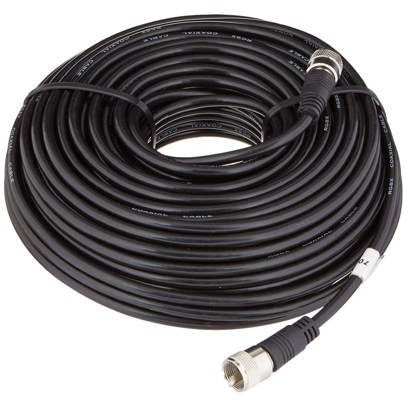 Coaxial TV Antenna Cable|White|Black