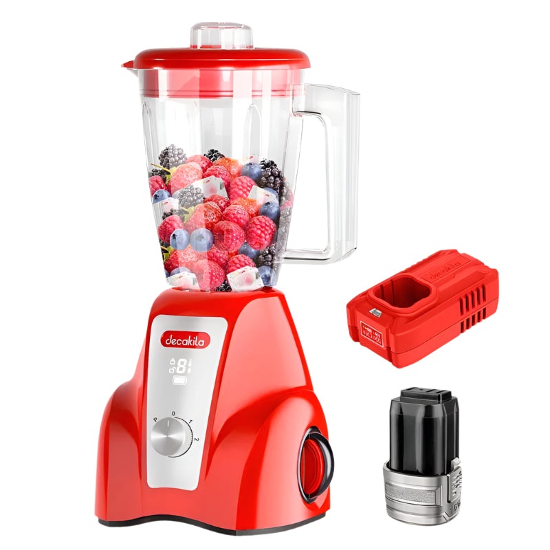 Decakila 1.5L Cordless Stand Blender 16V – KEJB051R & KEJB051B
