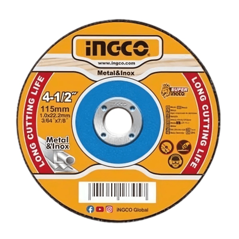 Ingco 115mm INOX Metal Cutting Disc with 1.0mm Thickness  MCD101151