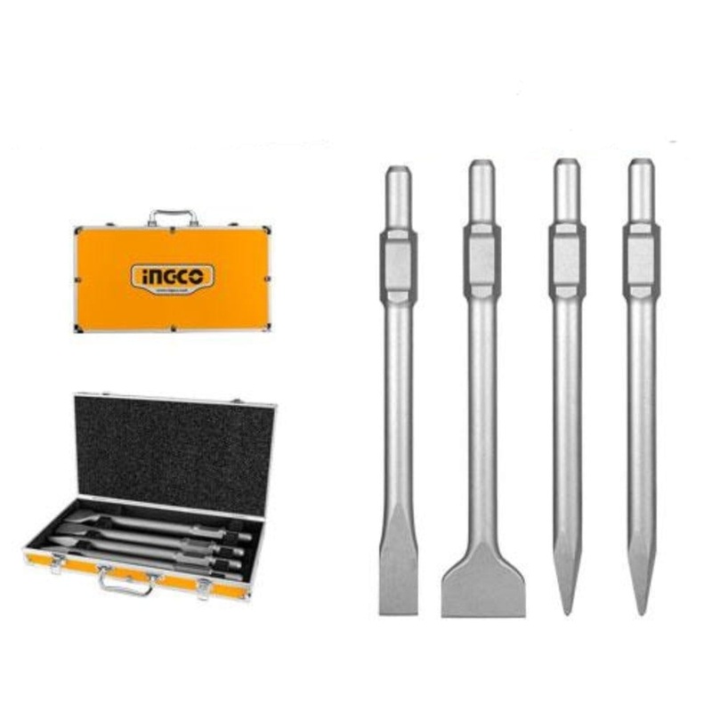 Ingco 4-Piece SDS Hex Chisel Set  DBC0304375